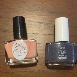NWOT Ciaté London Mini Nail Polish Set - Peach and Grey